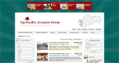 Desktop Screenshot of objekty.reality-dunajskastreda.eu