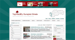 Desktop Screenshot of priestory.reality-dunajskastreda.eu