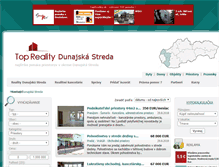 Tablet Screenshot of priestory.reality-dunajskastreda.eu