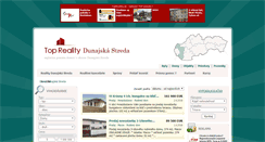 Desktop Screenshot of domy.reality-dunajskastreda.eu