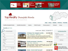 Tablet Screenshot of domy.reality-dunajskastreda.eu